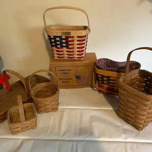 Longaberger Assorted Handwoven Baskets Collection