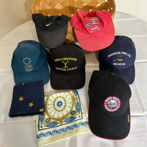 Themed Baseball Caps and Bandanas