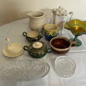 Assorted Art Pottery and Glassware