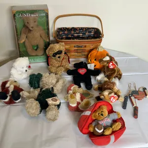 Plush Bears and Animals, GUND Collector’s Bear, Ohio State, Beanie Babies