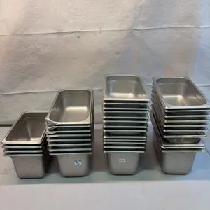 Stainless Steel Food Pans in Various Sizes