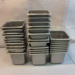 Stainless Steel Food Pans, Various Sizes