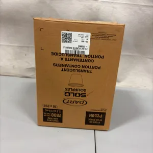 Case of Dart Solo P250N 2.5 oz Plastic Portion Containers, Unverified Quantity