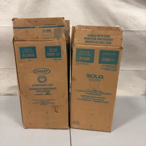 Bulk Lot of Dart PL100N Clear Plastic Lids and Solo P100N Plastic Portion Containers