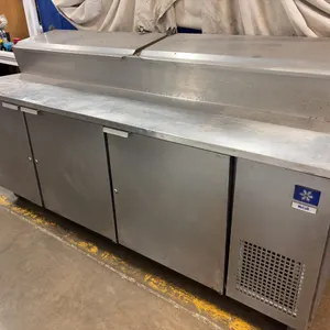 McCall PTA-3 Commercial Refrigerated Prep Table with Three Door Cabinet
