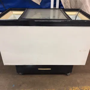 Hussmann Commercial Display Freezer With Glass Sliding Lids