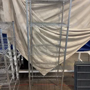 Metal Wire Shelving Unit with Adjustable Tiers, 72 x 18 x 24 Inches