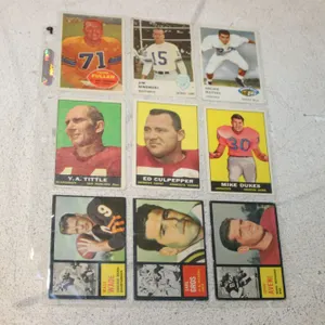 Vintage Football Trading Cards
