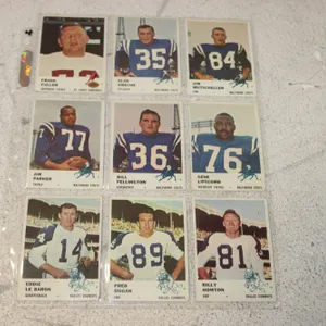 Vintage Football Trading Cards