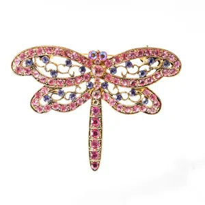 Dragonfly Rhinestone Brooch