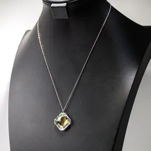 Sterling Silver Crystal Necklace