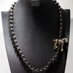 Vintage Necklace with Cloisonne Horse