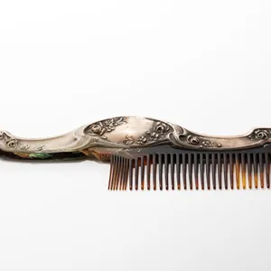 Antique Sterling Silver Comb Handle