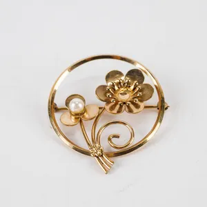 Vintage 4 Winard 12K Gold Filled Flower Brooch