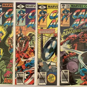 Captain America #234, #237, #242, #243 & #244 Comic Lot - Marvel - 1979