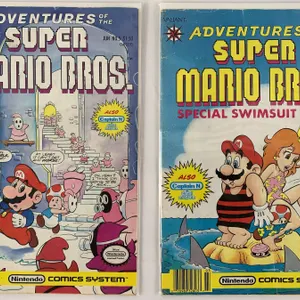 Adventures of the Super Mario Bros. #2 & #5 Comic Lot - Valiant Comics - 1990