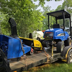 New Holland MC35 Cab Tractor with 60" mower deck, 60" snow blower & 60" power broom attachment  (#2)