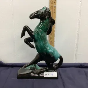 BMP POTTERY REARING HORSE - UNMARKED