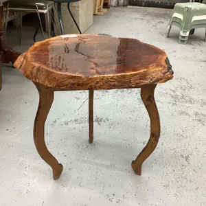 LIVE EDGE TOP SIDE TABLE