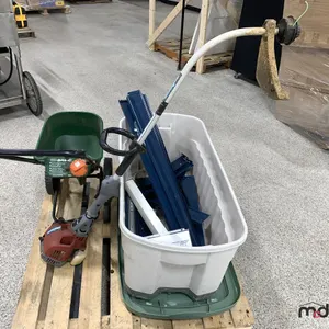 Push Spreader, Weed Wacker and Tote of Mastercraft Workbench Pieces
 UNRESERVED