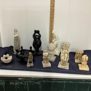 (2) BOXES W/ SCULPTURES
