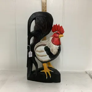 WOOD CARVED ROOSTER