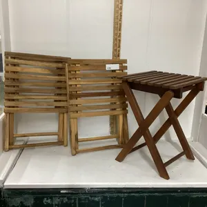 (3) SMALL FOLDING IKEA SIDE TABLES