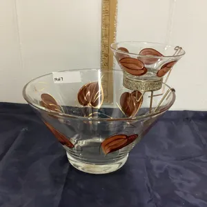 VINTAGE CHIP & DIP BOWL SET
