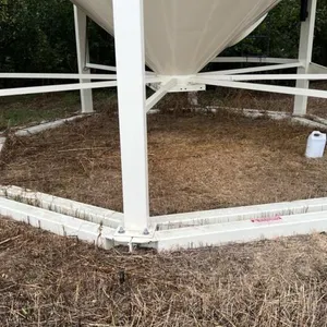 4000 bushel Meridian Grain Max hopper bottom bin on double skid, Bin#2, S/N 6265376