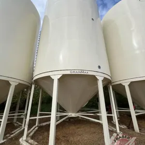 4000 bushel Meridian Grain Max hopper bottom bin on double skid, Bin#5, S/N 6263381