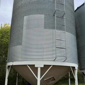 1950 bushel Westeel Rosco bin on Westeel hopper cone on legs, Bin #9