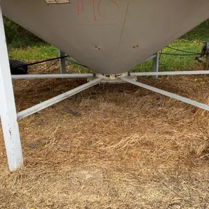 1950 bushel Westeel Rosco bin on Westeel hopper cone on skid, Bin #10