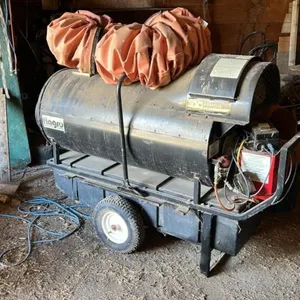 39,000 BTUH Flagro Industries Ltd tri fuel burning supplemental heater, S/N 0V400-7967