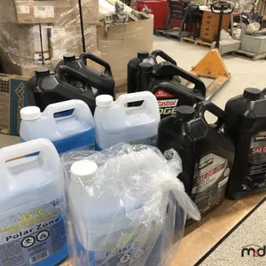 (6) Jugs of Synthetic Motor Oil w/ (4) Partial Jugs of Windshield Ant-Freeze
 UNRESERVED