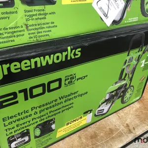 Green Works 2100 PSI Pressure Washer (Electric)
 UNRESERVED