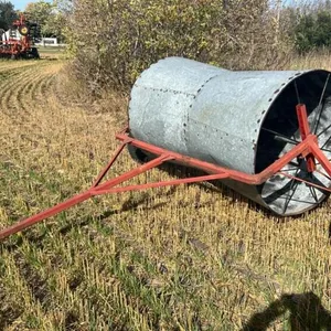 6’ Galvanized metal swath roller
