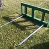 Skid steer mount 2 prong bale fork