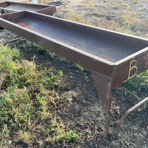 Cypress Industries 10’ metal feed trough (B)