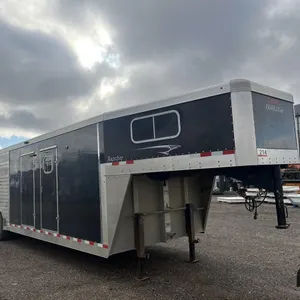 2021 TravAlum Rancher 34' Tridem Livestock Combo Trailer
 UNRESERVED