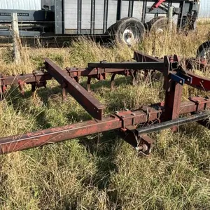 11’ farm built 3 pt root rake