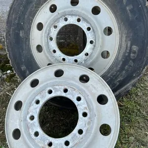 (2) Aluminum 24.5 rims (Rubber no good)