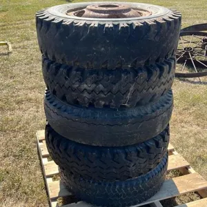 (5) Used 7.50-16LT truck tires on rim