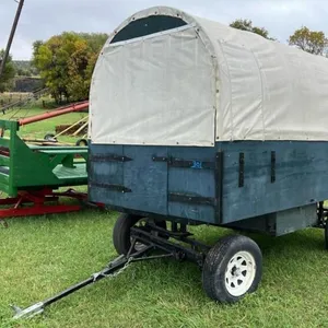 Rubber tired covered wagon