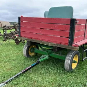 Rubber tired 4 wheel wagon
