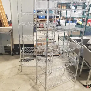 (2) Stainless Wire Shelving Racks
 UNRESERVED