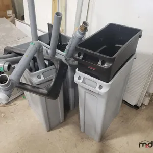 (4) Garbage Bins w/ Misc. Pipe Fittings
 UNRESERVED