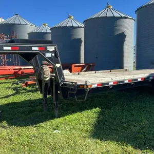 2010,  Norberts 24’ tandem dualed 5th wheel flat deck trailer, VIN: 2N9FASA22AG017047, Owner: Lisele Desrochers, Seller: Fraser Auction  _____________