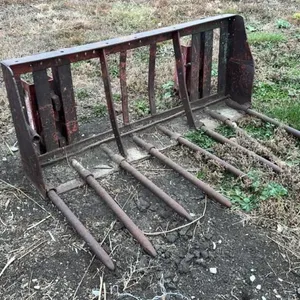Manure fork loader mount