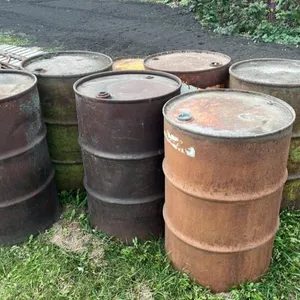 Lot of Metal barrels