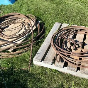(2) Pallets of steel cable
